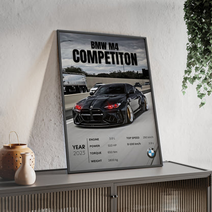 BMW M4 Competition Постер