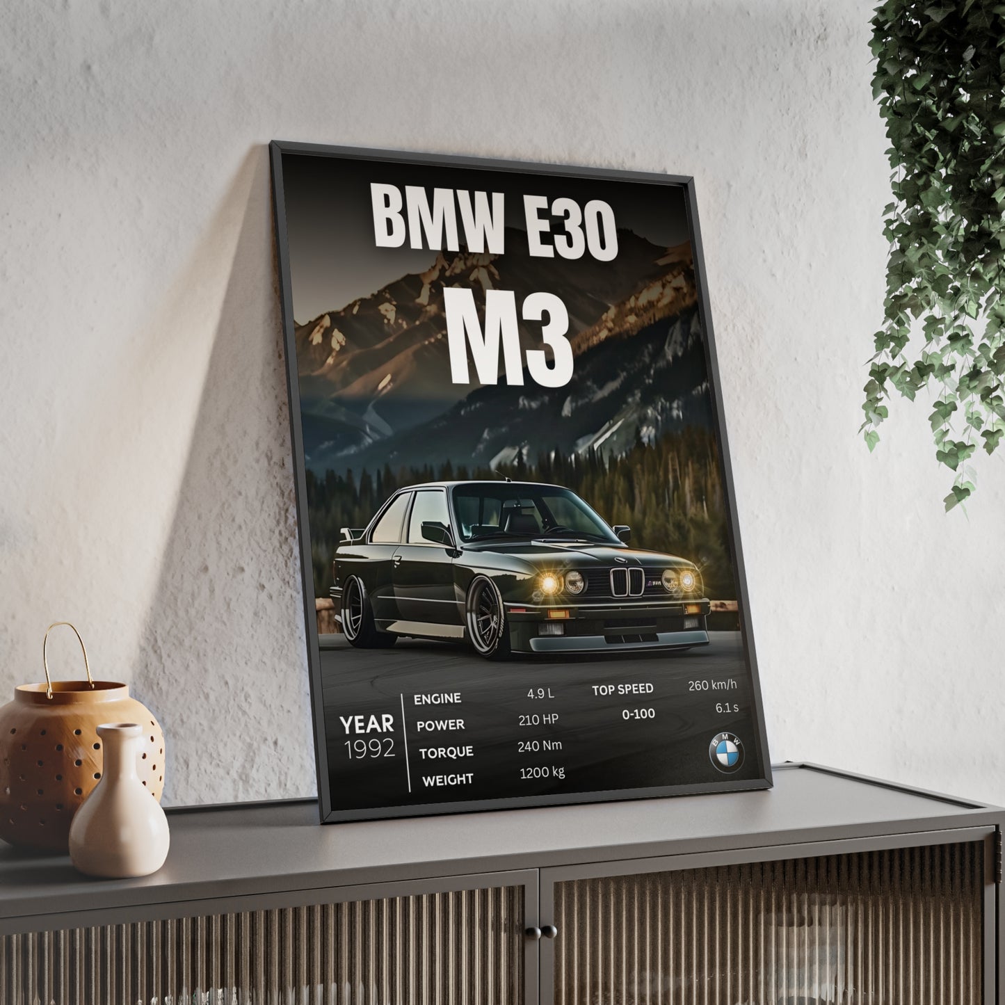 BMW E30 M3 Постер